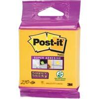 Cube Post-it Super Sticky 76 x 76 mm Jaune Carré 270 Feuilles