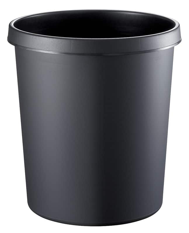 helit Prullenbak 18 l Zwart PE (polyetheen) H61058