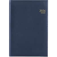 Agenda Brepols Omega Lima 2026 A4 1 Semaine sur 2 pages Allemand, Anglais, Français, Italien, Néerlandais, Espagnol Bleu 0.030.1256.06.6.0