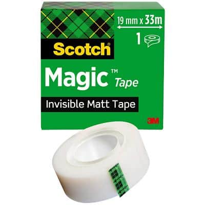 Scotch Magic Tape 810 Plakband Onzichtbaar mat 19 mm x 33 m