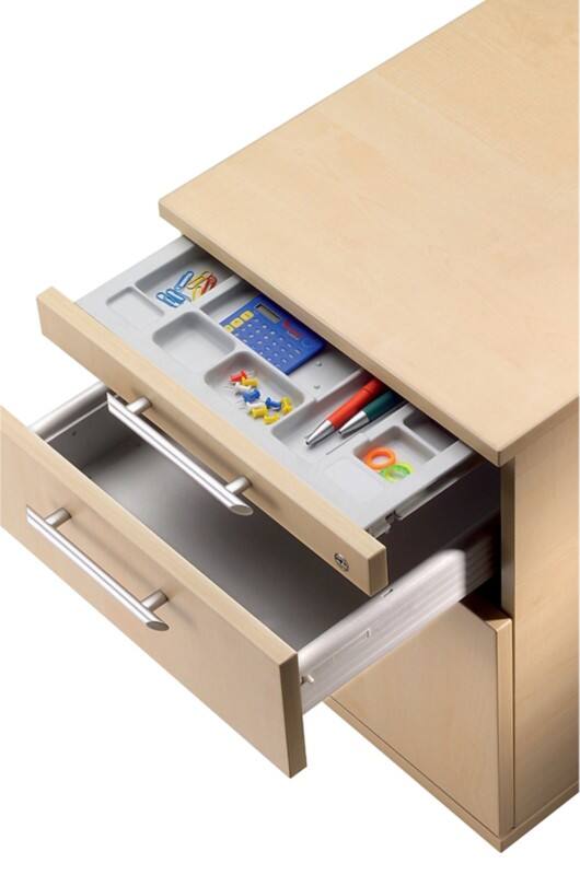 Caisson mobile Hammerbacher AC20/3 2 Tiroirs 428 x 580 x 590 mm Brun