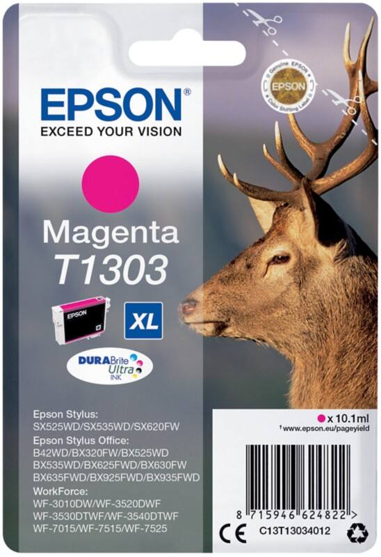 Epson T1303 Origineel Inktcartridge C13T13034012 Magenta