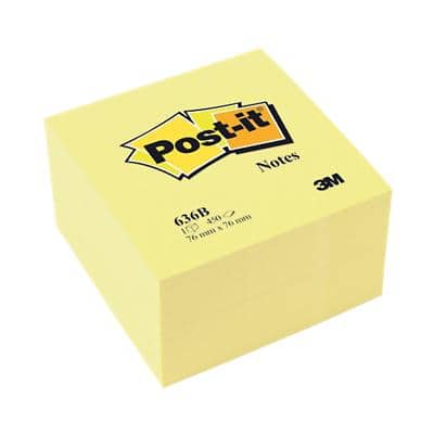 Post-it Notes Kubus 76 x 76 mm Canary Yellow Geel 450 Vellen