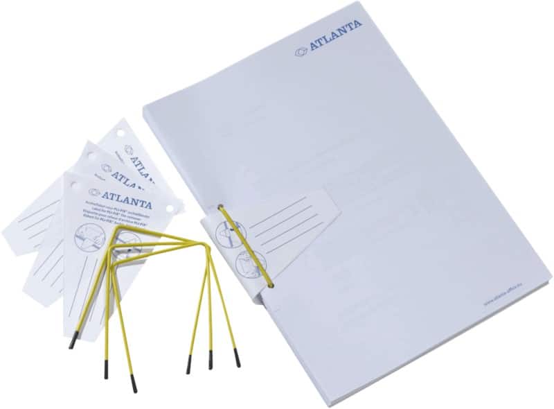 Djois Archiefbinders Pli-FIX 8,5 x 1,4 x 22 cm Geel 10 Stuks