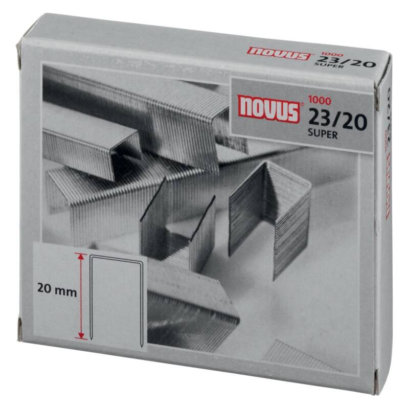 Novus NOVUS OFFICE Nietjes 23/20 042-0240 Metaal Zilver 1000 Nietjes