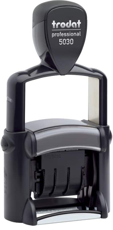 Tampon dateur Trodat 5030 2,6 x 0,4 cm Noir