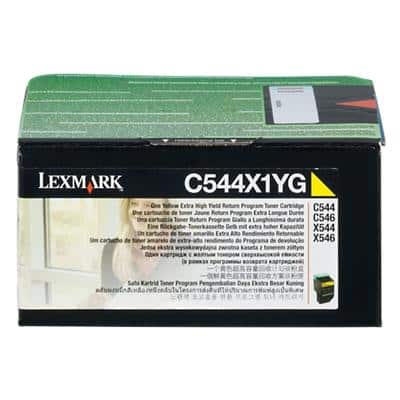 Lexmark C544X1YG Origineel Tonercartridge Geel