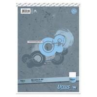 Bloc-notes Ursus Gris A4 Reliure supérieure Couverture en papier Ligné 50 feuilles