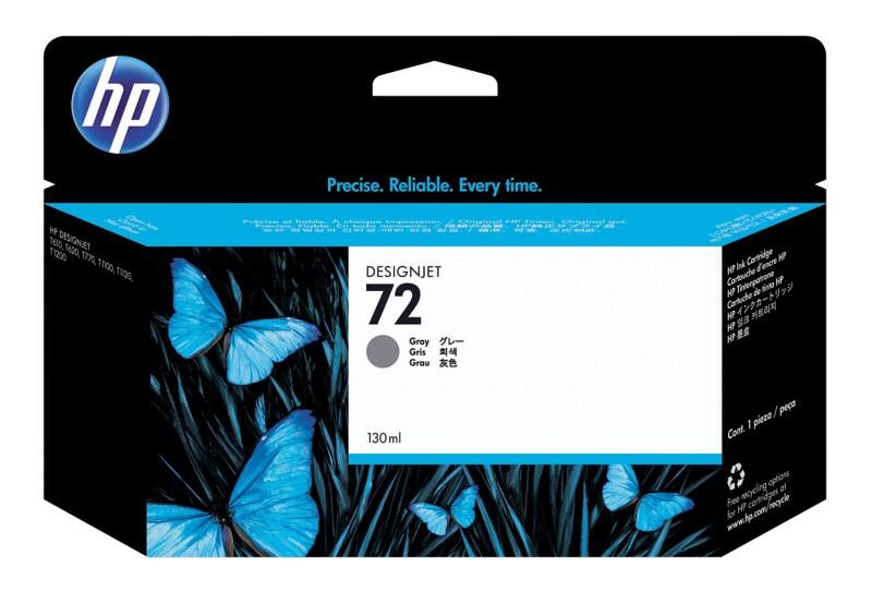 HP 72 originele inktcartridge C9374A grijs