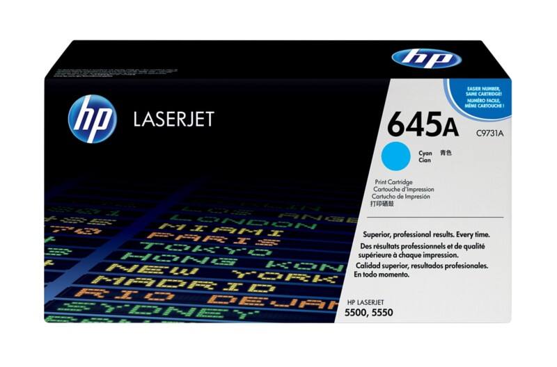Toner HP 645A D'origine C9731A Cyan