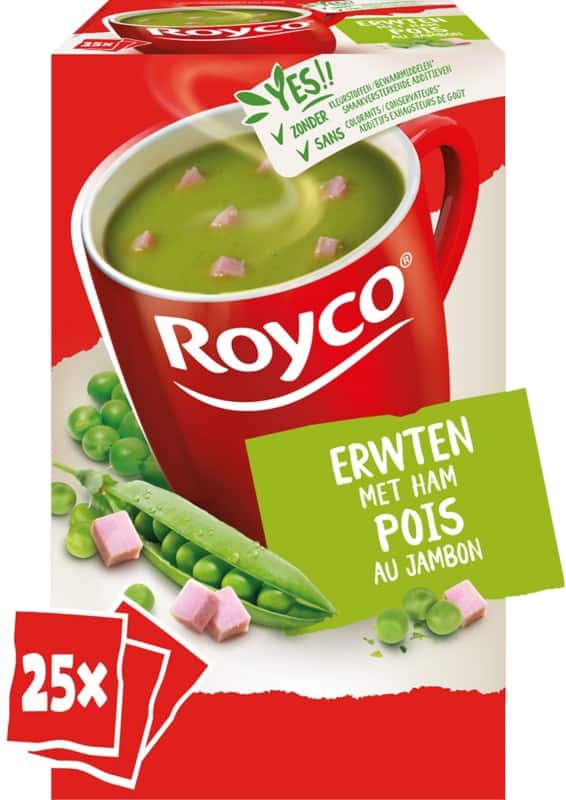 Royco Classic Instantsoep Erwtensoep met ham 25 Stuks à 30 g