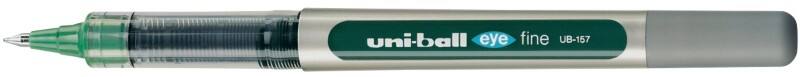 Stylo roller uni-ball Eye Fine UB-157 Non rétractable Vert 0,4 mm Moyen Rollerball Rechargeable