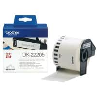 Brother QL Etiketrol Authentiek DK-22205 Zelfklevend Zwart op Wit  62 mm x 30,48 cm