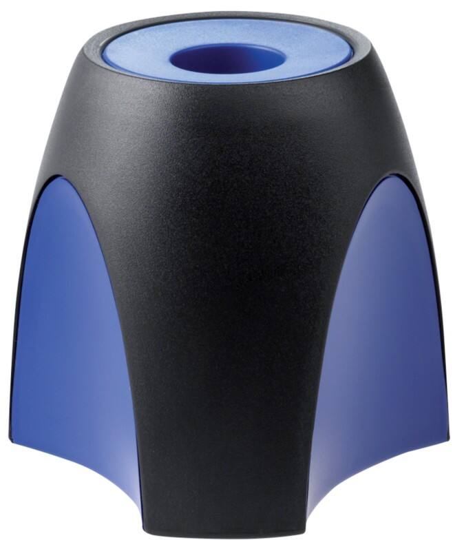 Pot à trombones HAN Delta Noir, bleu 9,5 x 9,5 x 8,8 cm