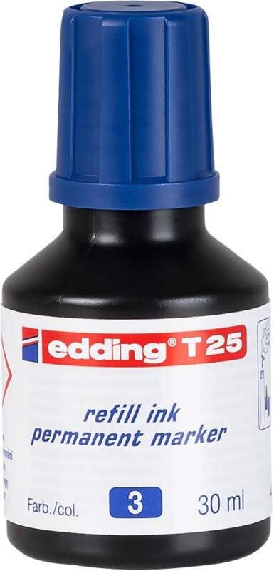 Recharge d'encre edding Bleu T25 30 ml