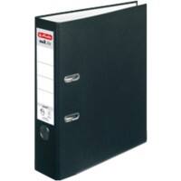 herlitz maX.file Ordner A4 80 mm Zwart 2 ringen Karton, PP (Polypropeen) Textuur Staand