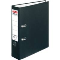 herlitz maX.file protect Classeur A4 80 mm Zwart 2 ringen 5480801 Karton, PP (Polypropeen) Reliëf Staand