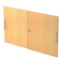 Portes d'armoire Hammerbacher Matrix Décor hêtre 1,200 x 748 mm 2 unités