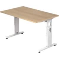 Bureau Hacmerbacher VOS12/E/W Chêne, Blanc 120 x 80 x 65 cm