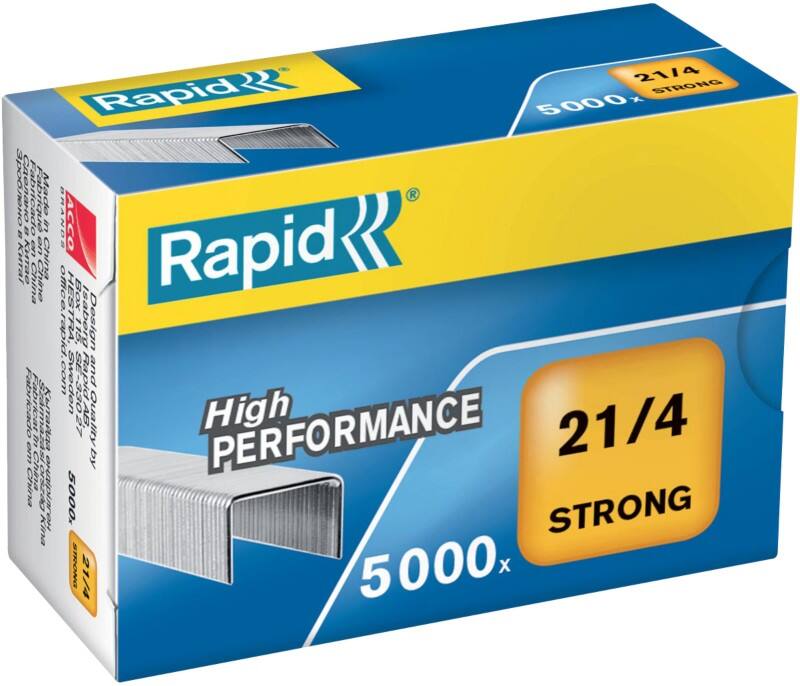 Rapid Rapid Nietjes 21/4 24867400 Gegalvaniseerd staal Zilver 5000 Nietjes