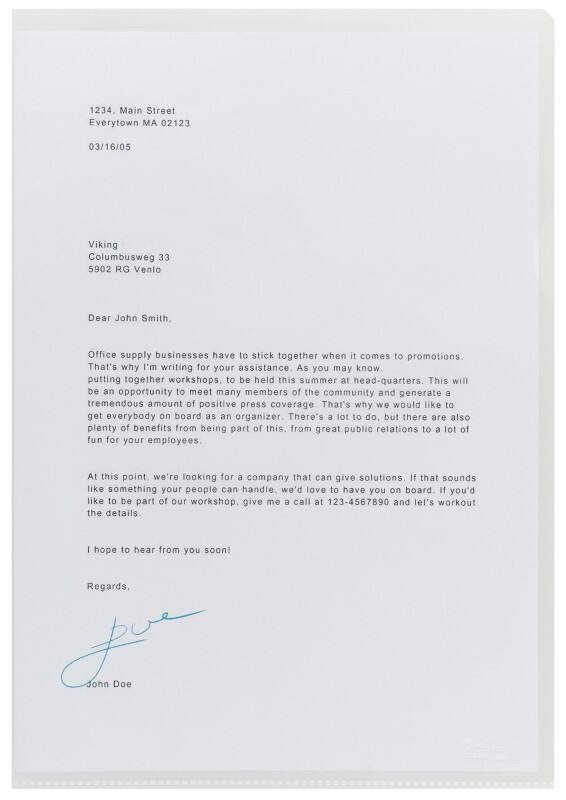 Hetzel L-map A4 Transparant PP (Polypropeen) 90 micron 50 Stuks