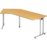 Bureau Hammerbacher Matrix Décor hêtre 2100 x 1130 x 720 mm