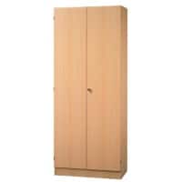 Armoire de classement Hammerbacher Future Aggloméré, Résine de mélamine 4 Étagères Verrouillable 800 x 420 x 2004 mm Hêtre Brun