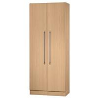 Hammerbacher Matrix Archiefkast Gemelamineerde spaanplaat 4 Planken Afsluitbaar 800 x 420 x 2.004 mm Beuken Bruin