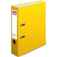 herlitz maX.file protect Classeur A4 80 mm Geel 2 ringen 5481304 Karton, PP (Polypropeen) Reliëf Staand