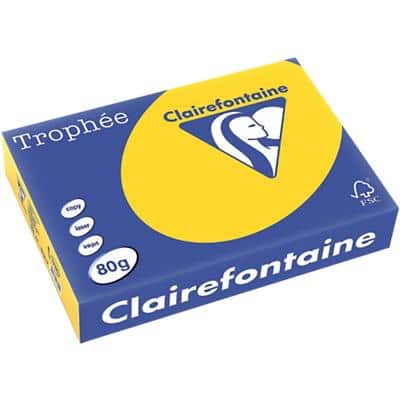 Clairefontaine Trophée A4 Gekleurd papier Goud 80 g/m² Mat 500 Vellen
