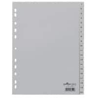 Intercalaires 1 à 20 DURABLE A4 Gris 20 intercalaires PP (Polypropylène) 11 Perforations 6522