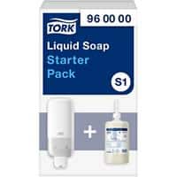 Distributeur et recharge de savon Tork S1 Starterpack Plastique 1 l Blanc