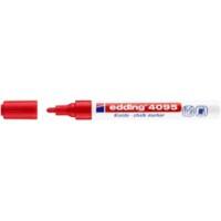 edding 4095 Permanente markers Rond punt Rood 10