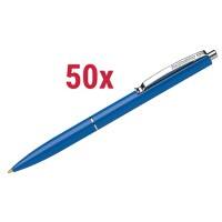 Stylo-bille Schneider K15 Bleu Pointe Moyenne 0.5 mm Rechargeable 50 Unités