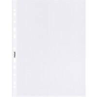 Pochette perforée Top Quality Hetzel A4 Mat Transparent 110 microns PP (Polypropylène) Au-Dessus 11 Perforations 22490190 10 Unités