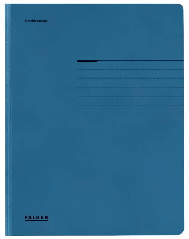 Falken 3 flap mappen A4 Blauw Karton 24 x 31,8 cm