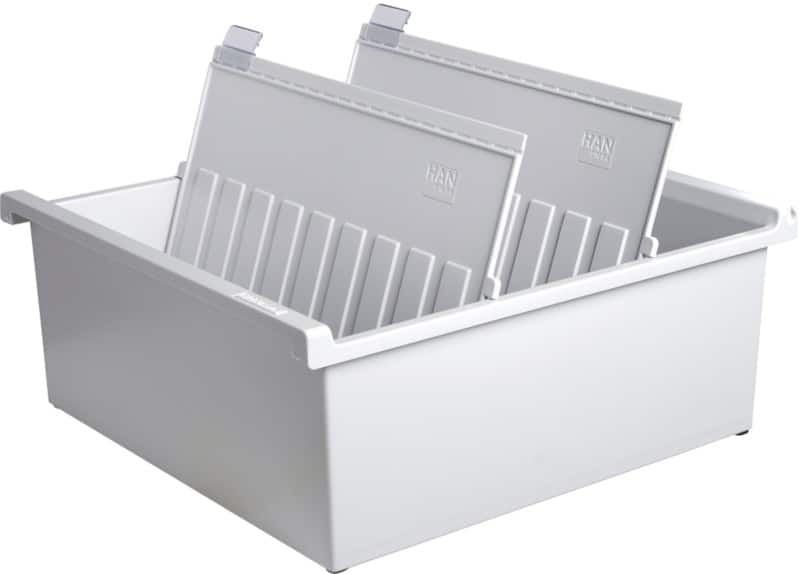 HAN 954-0-11 Systeemkaartenbak Lichtgrijs A4 1.300 kaarten Kunststof 32,2 x 34,6 x 13,8 cm
