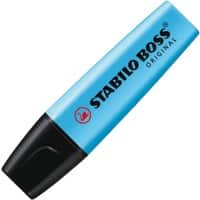 Surligneur STABILO Boss Executive Bleu Pointe large Biseautée 2 - 5 mm Rechargeable