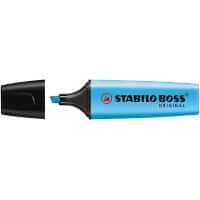 Surligneur STABILO Boss Executive Bleu Pointe large Biseautée 2 - 5 mm Rechargeable