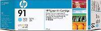 Cartouche jet d'encre HP D'origine 91 C9470A Cyan clair