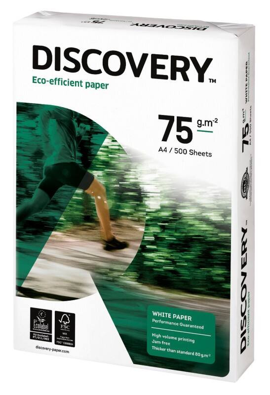 Discovery Eco-efficient A4 Kopieerpapier Wit 75 g/m² Mat 500 Vellen