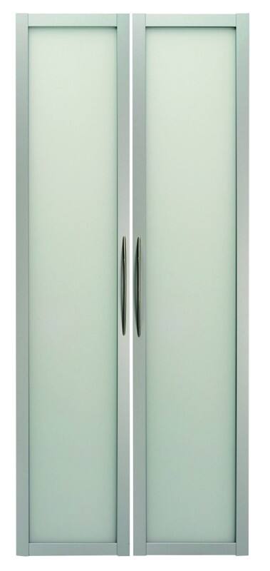 Hammerbacher Matrix Kastdeuren Zilver 790 x 19 x 1.840 mm Pak van 2