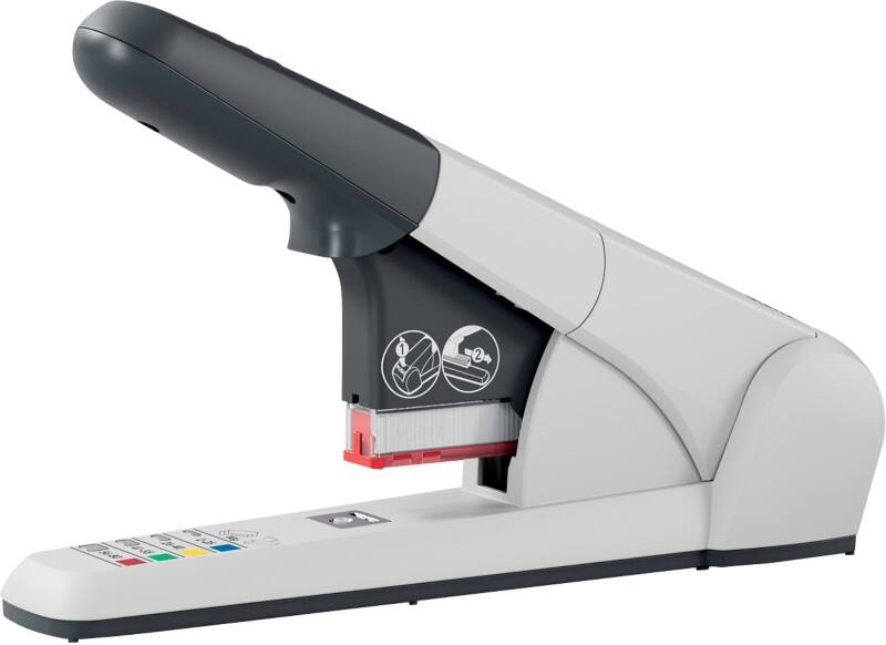 Agrafeuse Leitz Heavy Duty 5551 pleine bande 80 feuilles blanc K6 - K12 métal, plastique