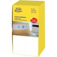 AVERY Zweckform 3433 Frankeeretiketten Wit 163 x 43 mm 500 Vellen à 2 Etiketten