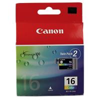 Canon BCI-16C/M/Y Origineel Inktcartridge Cyaan, magenta, geel Duopack 2 Stuks