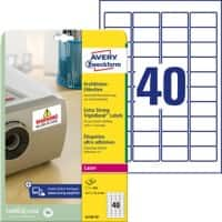 AVERY Zweckform Speciale etiketten L6140-20 Klevend A4 Wit 45,7 x 25,4 mm  20 Vellen à 40 Etiketten