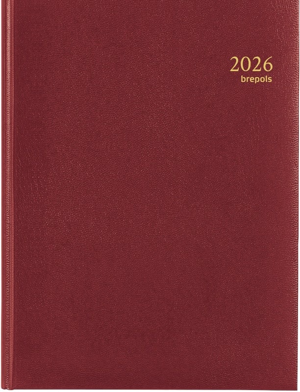 Agenda Brepols Timing Lima 2026 A5 1 Semaine sur 2 pages Néerlandais Bordeaux 0,137,1256,04,6,0