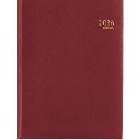 Brepols Timing Lima Agenda 2026 A5 1 Week per 2 pagina's Nederlands Bordeauxrood 0.137.1256.04.6.0