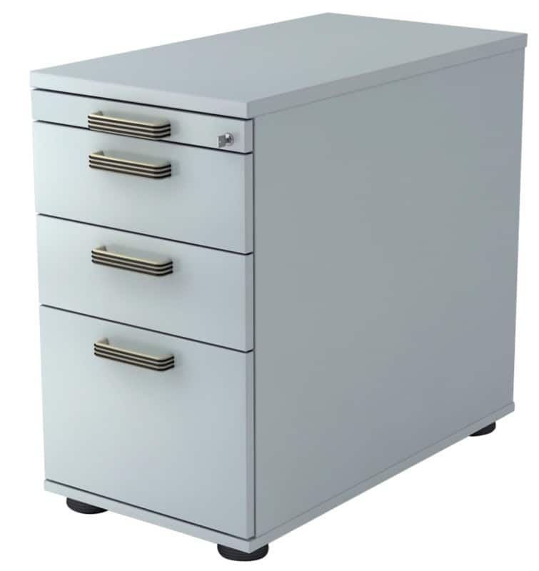 Caisson fixe Hammerbacher VSC40/5/5/SG 4 Tiroirs 428 x 800 x 760 mm Gris