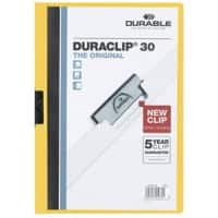 DURABLE Duraclip Klemmap 30 Vellen A4 Geel